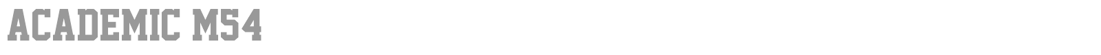 Academic M54 font preview